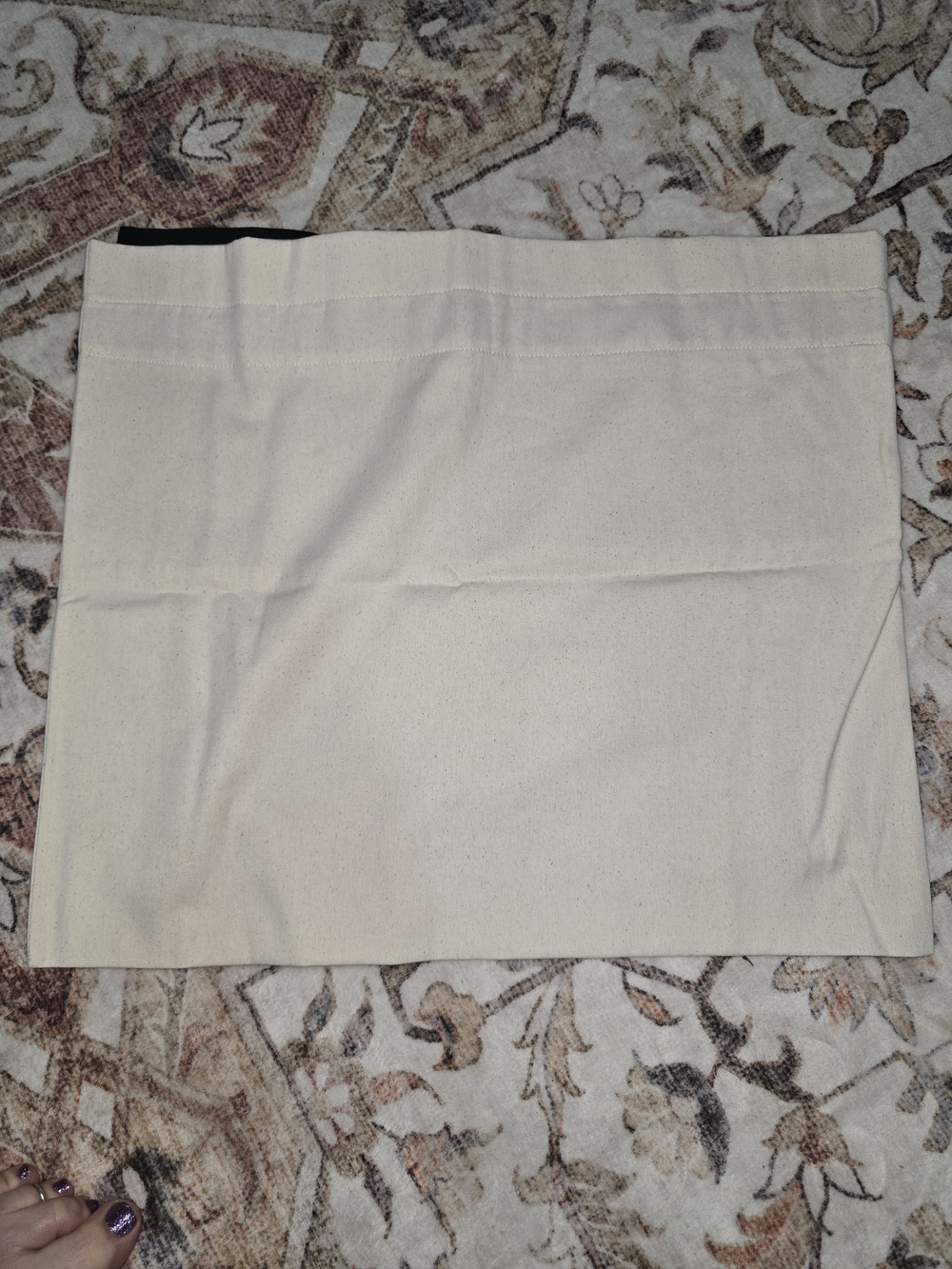 Coach Canvas Dust Bag in Natural with Black Logo - Picture 4 of 4